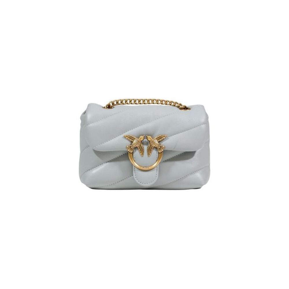 PINKO Gray Leather Women's Handbag